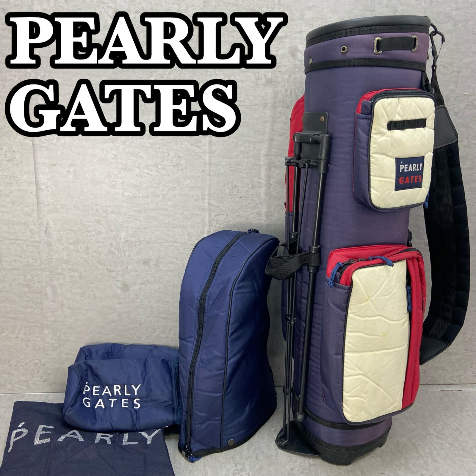 PEARLY GATES (パーリーゲイツ) キャディバッグ カーキ