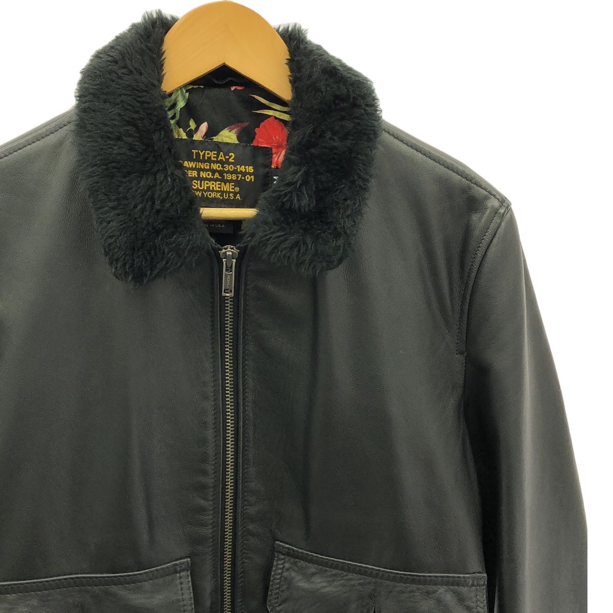 美品】 SCHOTT / ショット | × SUPREME / シュプリーム Leather Flight