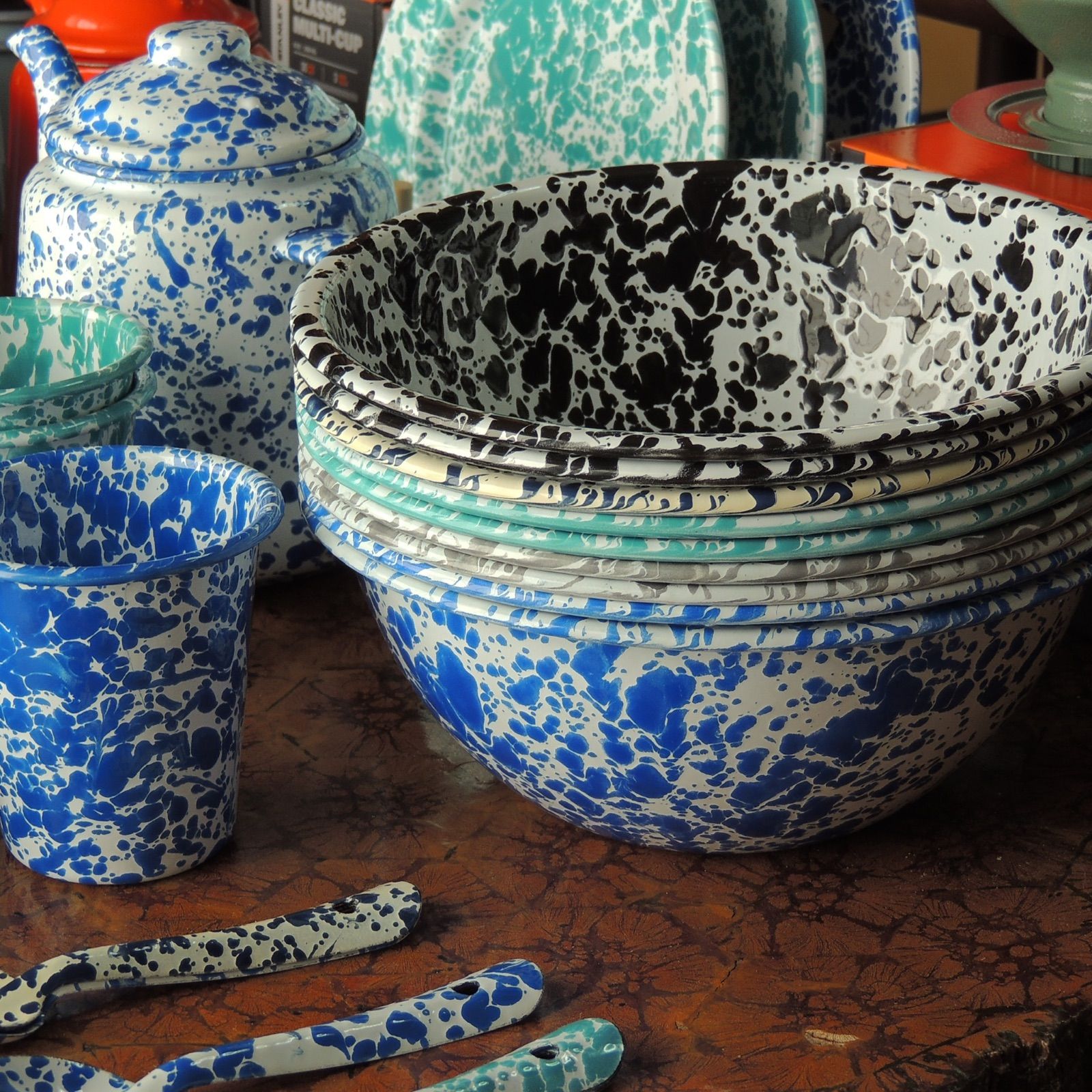 クロウキャニオンホームCROW CANYON HOME スプラッターホーロー食器