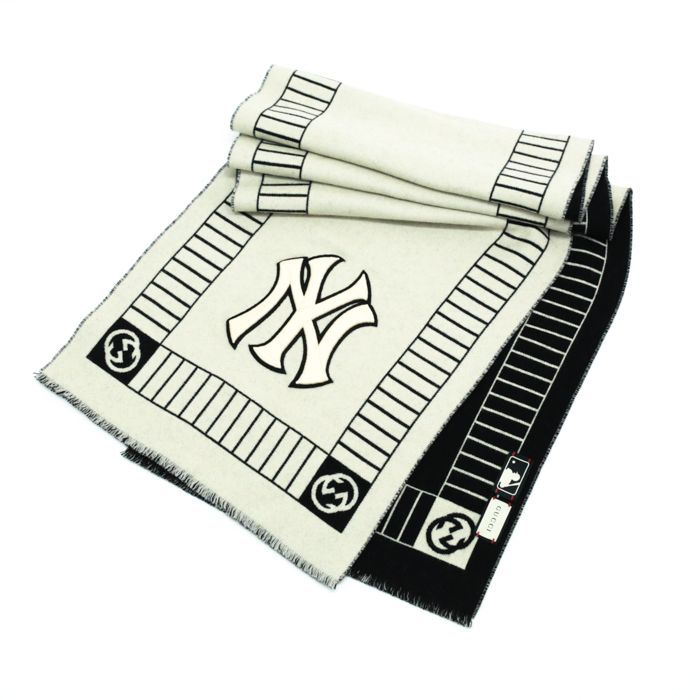 グッチ GUCCI マフラー ウール ニューヨークヤンキースコラボ 543557