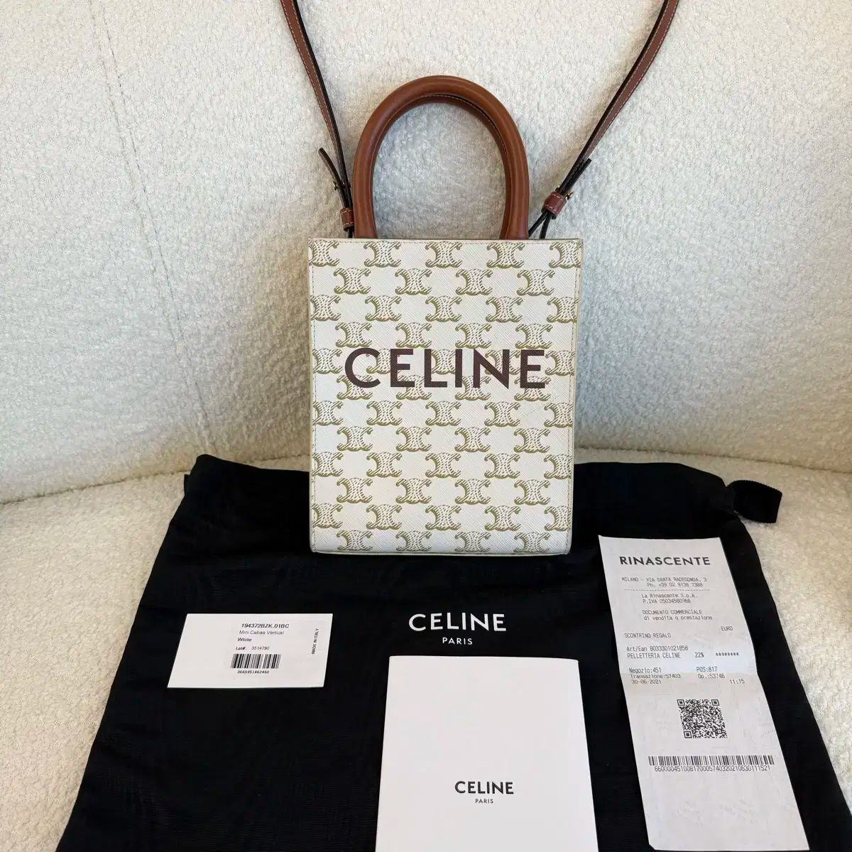 Celine セリーヌ カバスバッグ ミニ ホワイト