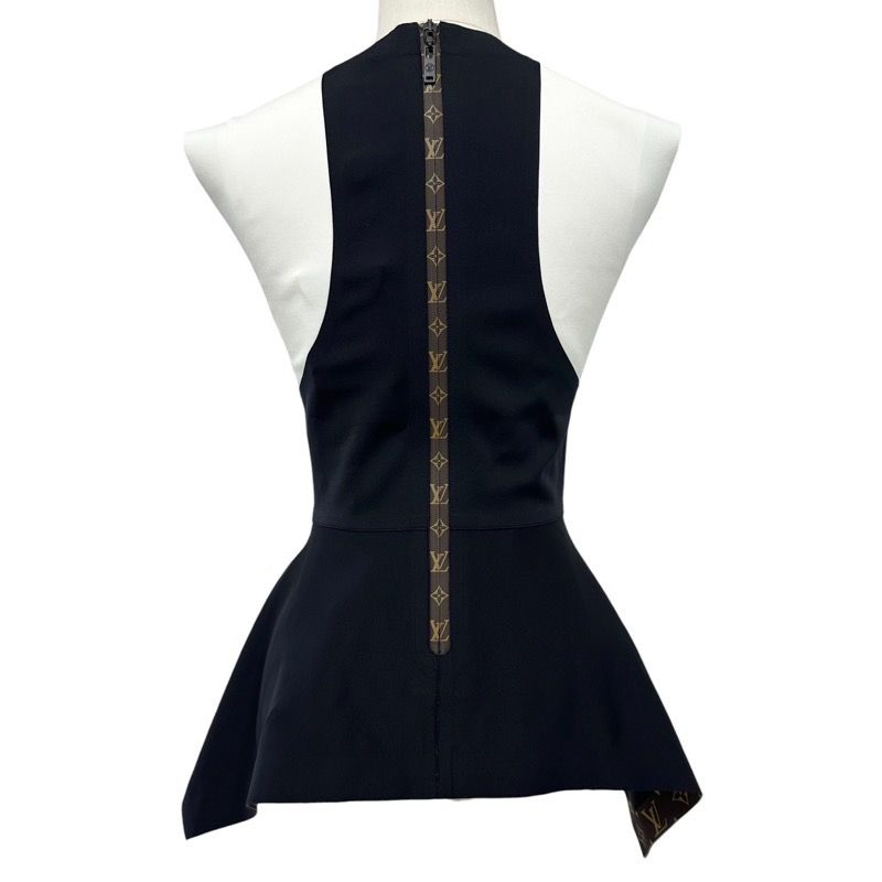 ルイヴィトン　ペプラムトップス　ブラック　モノグラム　36サイズ ルイヴィトン ペプラムトップス ブラック モノグラム 36サイズ 【公式