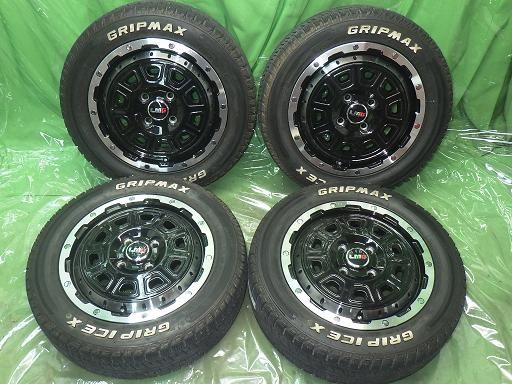 【中古】GRIPMAX スタッドレス LMG DS-10 14インチ グリップマックス グリップアイス