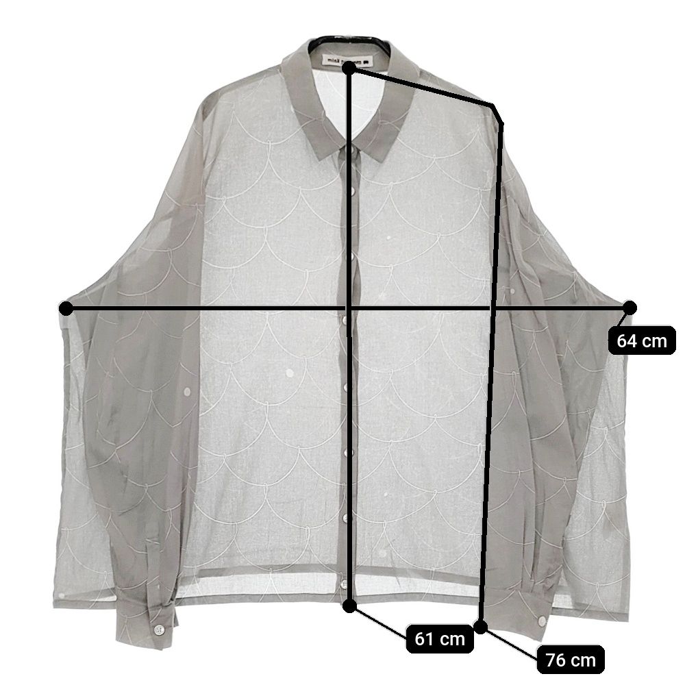 mina perhonen loysa acs1306 サイズ40 定価41800円 ブラウス シャツ  