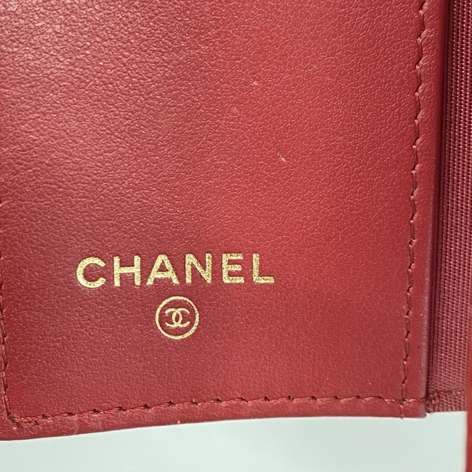 シャネル(Chanel) シャネル キーケース キャビアスキン レッド