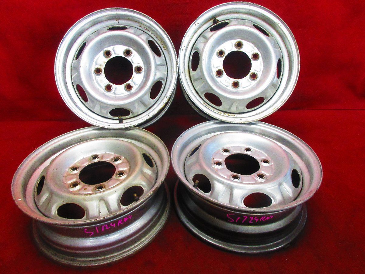 スチール ホイール 4本 日産 キャラバン NV350 純正 15×5.5J 6穴 PCD 139.7 45 ハブ径 100◆51724H-K2