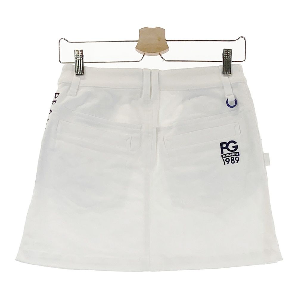 サイズ 0 PEARLY GATES パーリーゲイツ 2025年モデル ストレッチスカート ホワイト系 240101525716 ゴルフウェア レディース ストスト