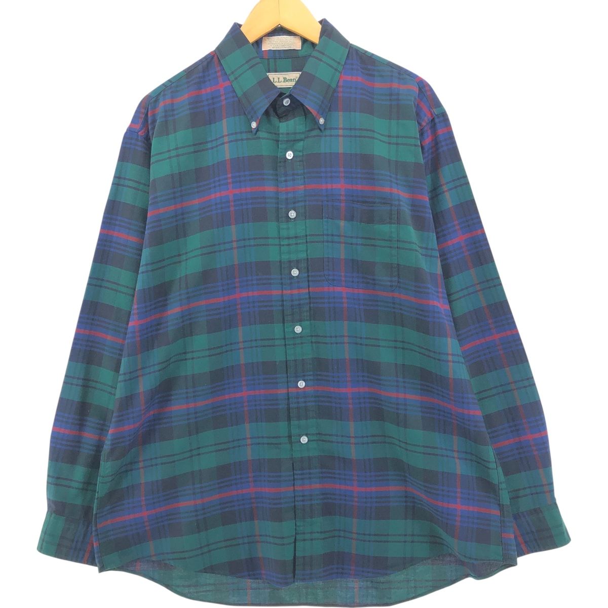 古着 70~80年代 エルエルビーン L.L.Bean 長袖 ボタンダウンチェック 
