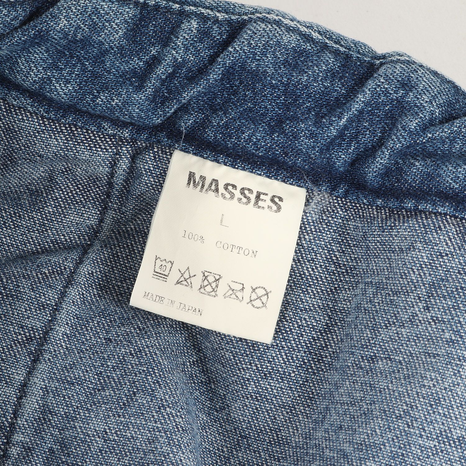 新品 MASSES マシス パンツ サイズ:L 23AW ユーズド加工 イージー 