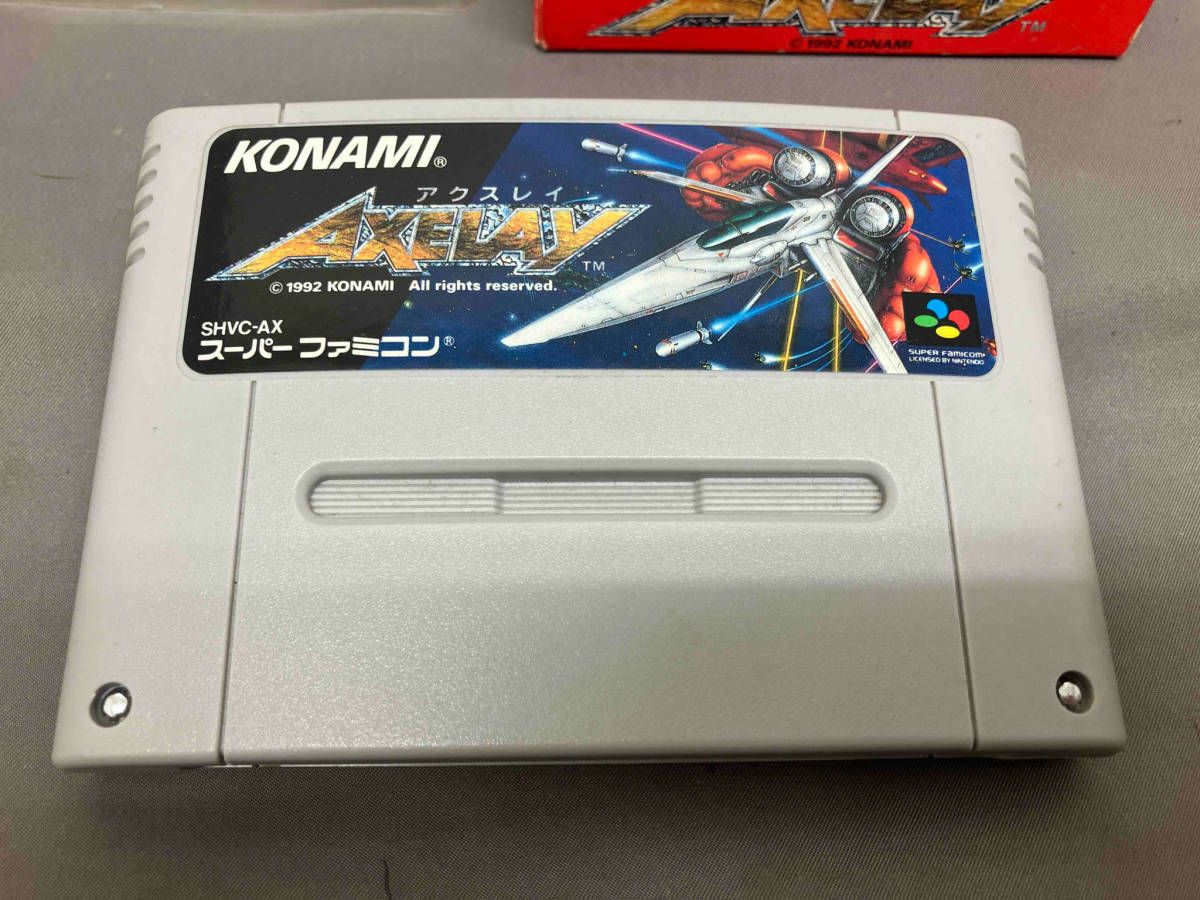 スーパーファミコンソフト　アクスレイ(状態：箱(内箱含む)状態難) アクスレイ SFC - メルカリ