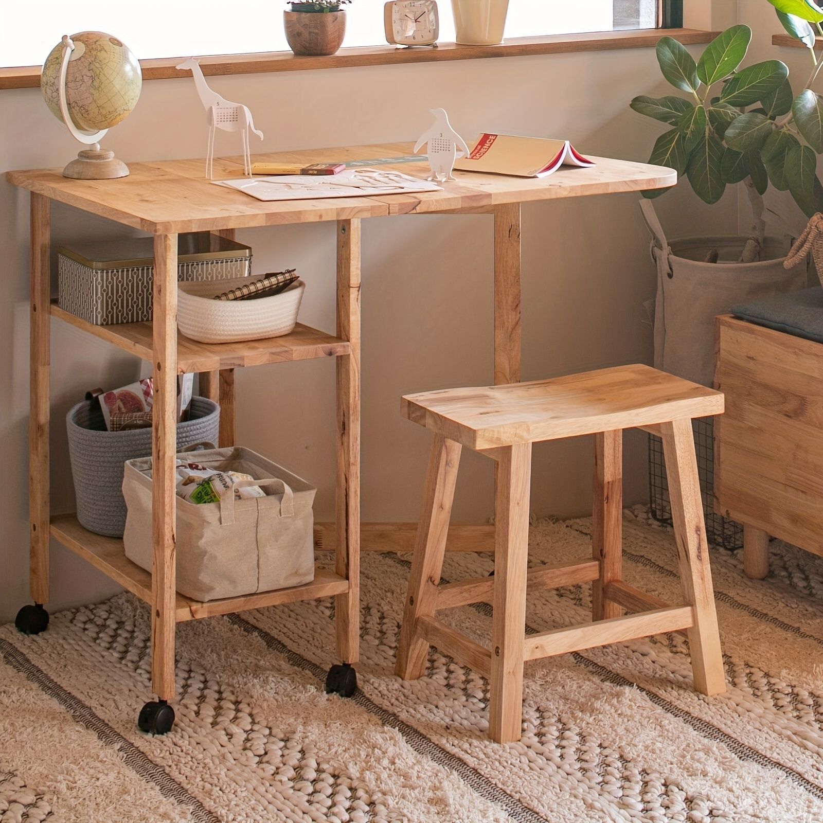 ナチュラルウッドアーム付きスツール 【公式通販】