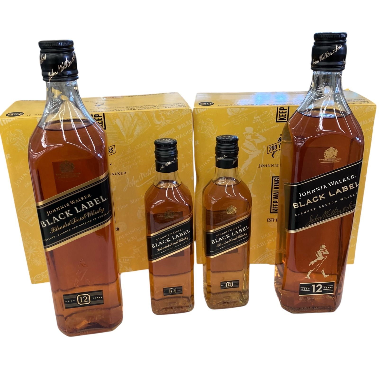 安い，高品質 ウイスキー 2本セット ジョニーウォーカー ブラック