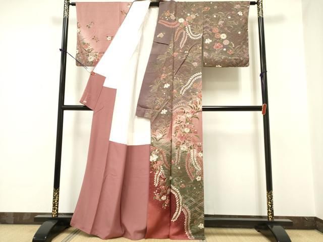 平和屋着物□訪問着 絞り 辻が花 三越扱い 正絹 逸品 DAAW1275qa