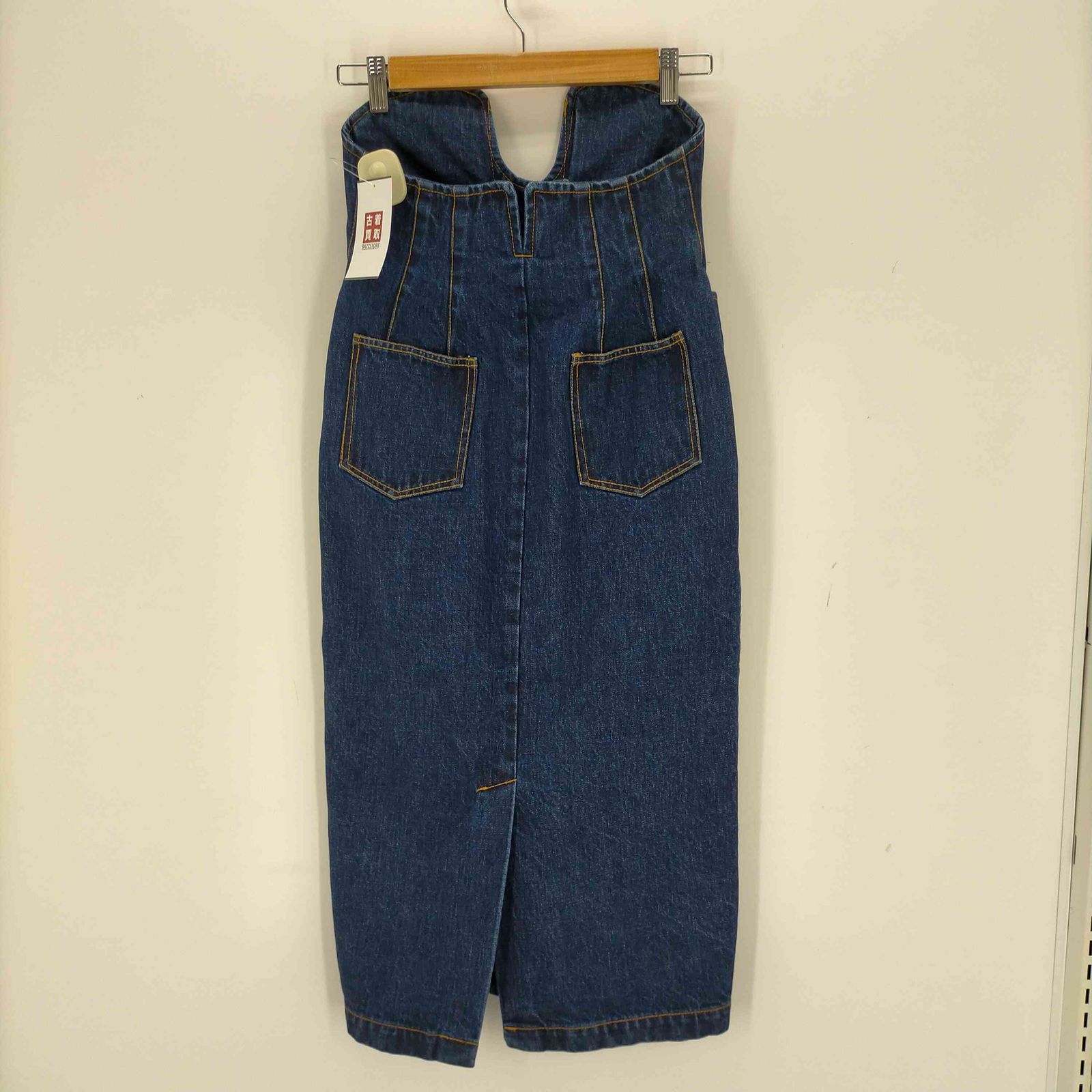 ユーズドフルギ USED古着 NAIFE デニムチューブトップワンピース  