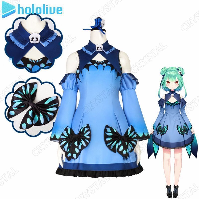 Hololive コスプレ 潤羽 るしあ コスプレ衣装 人気 制服 バーチャル キャラクター うるは るしあ コスプレ用 イベント 仮装 舞台装 演出服