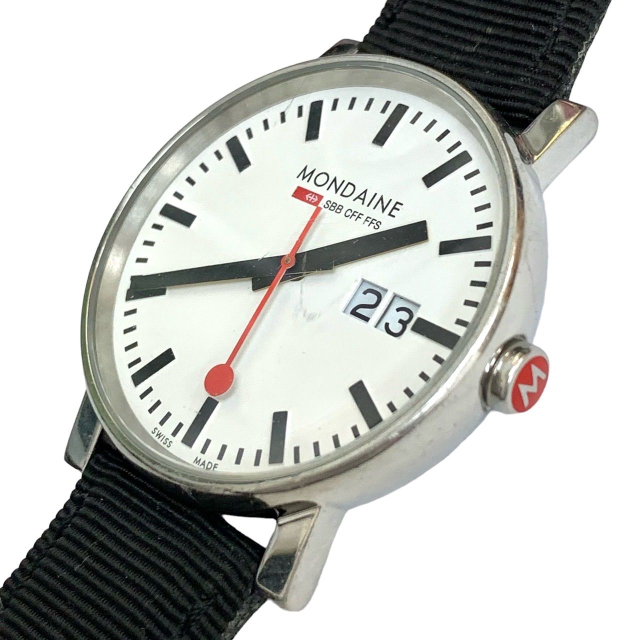 美品⭐️モンディーン MONDAINE】 スイス レイルウェイ ウォッチEVO 