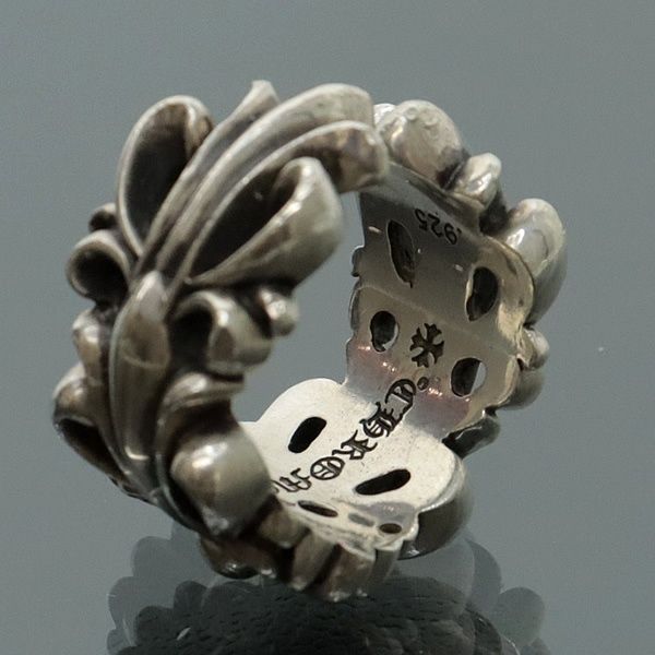 クロムハーツ　シルバー925 リング CHROME HEARTS 銀座店 クロムハーツ ダブルフローラルクロス