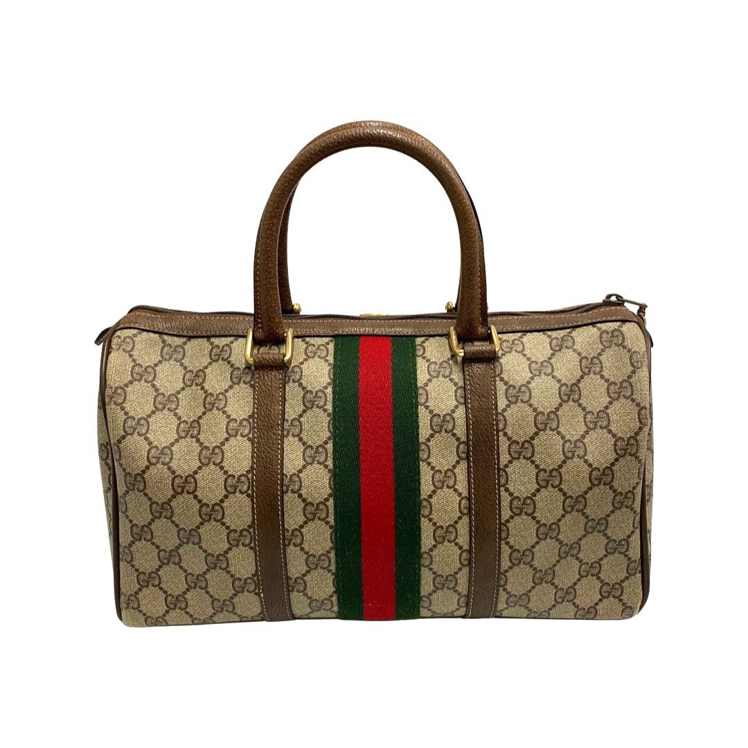 極 美品 GUCCI グッチ オールドグッチ シェリーライン GG ロゴ 金具