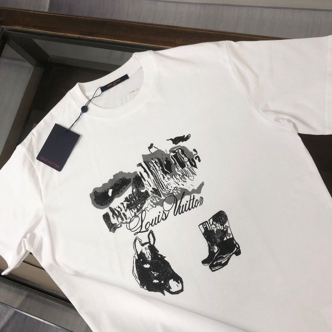 夏セール‼️Louis Vuitton ロゴプリント ツリスカーフ 本日限定特価】Louis Vuitton 春夏 ロゴプリントTシャツ [本日