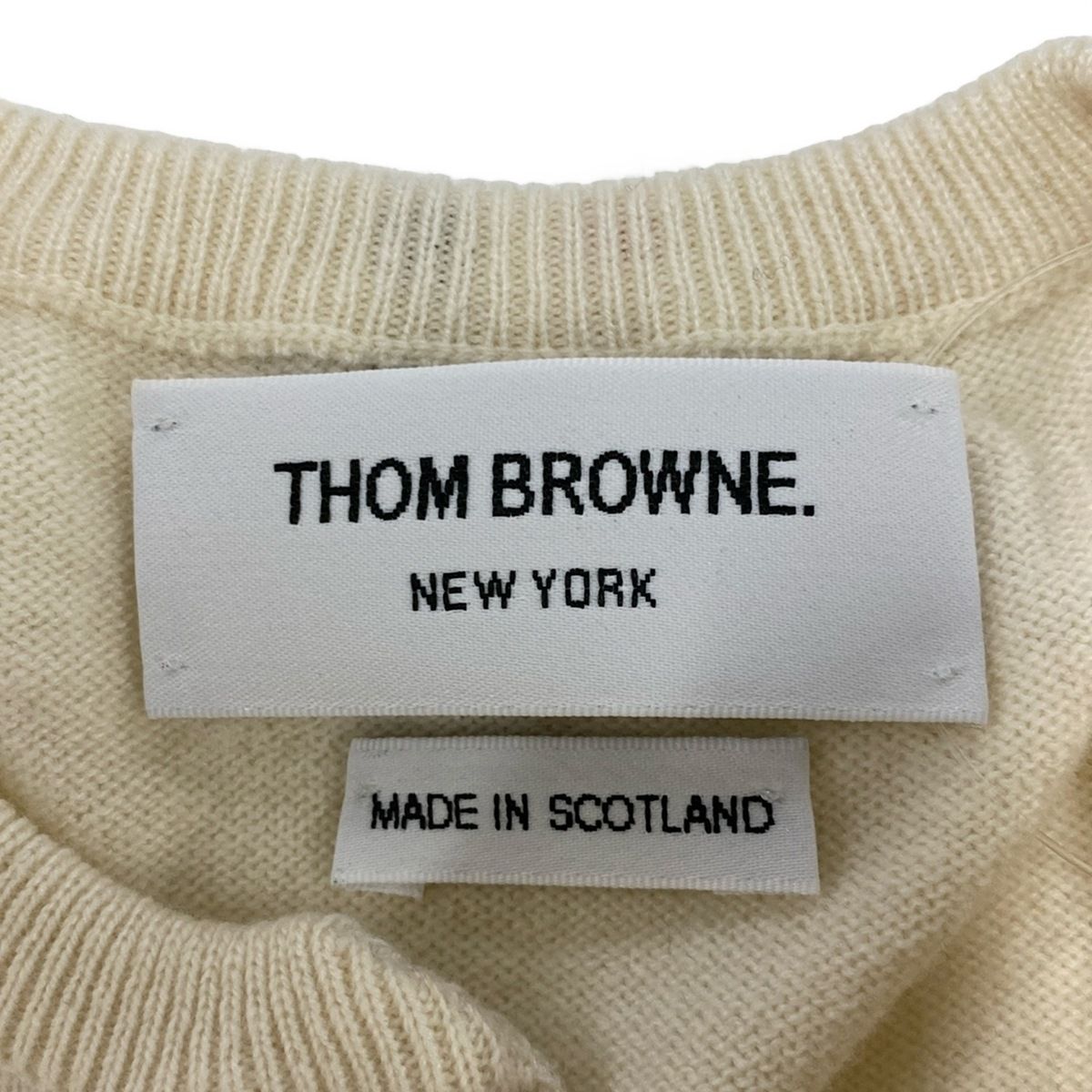 【美品】ThomBrowne オリーブ カーディガン サイズO 美品】ThomBrowne オリーブ カーディガン サイズO