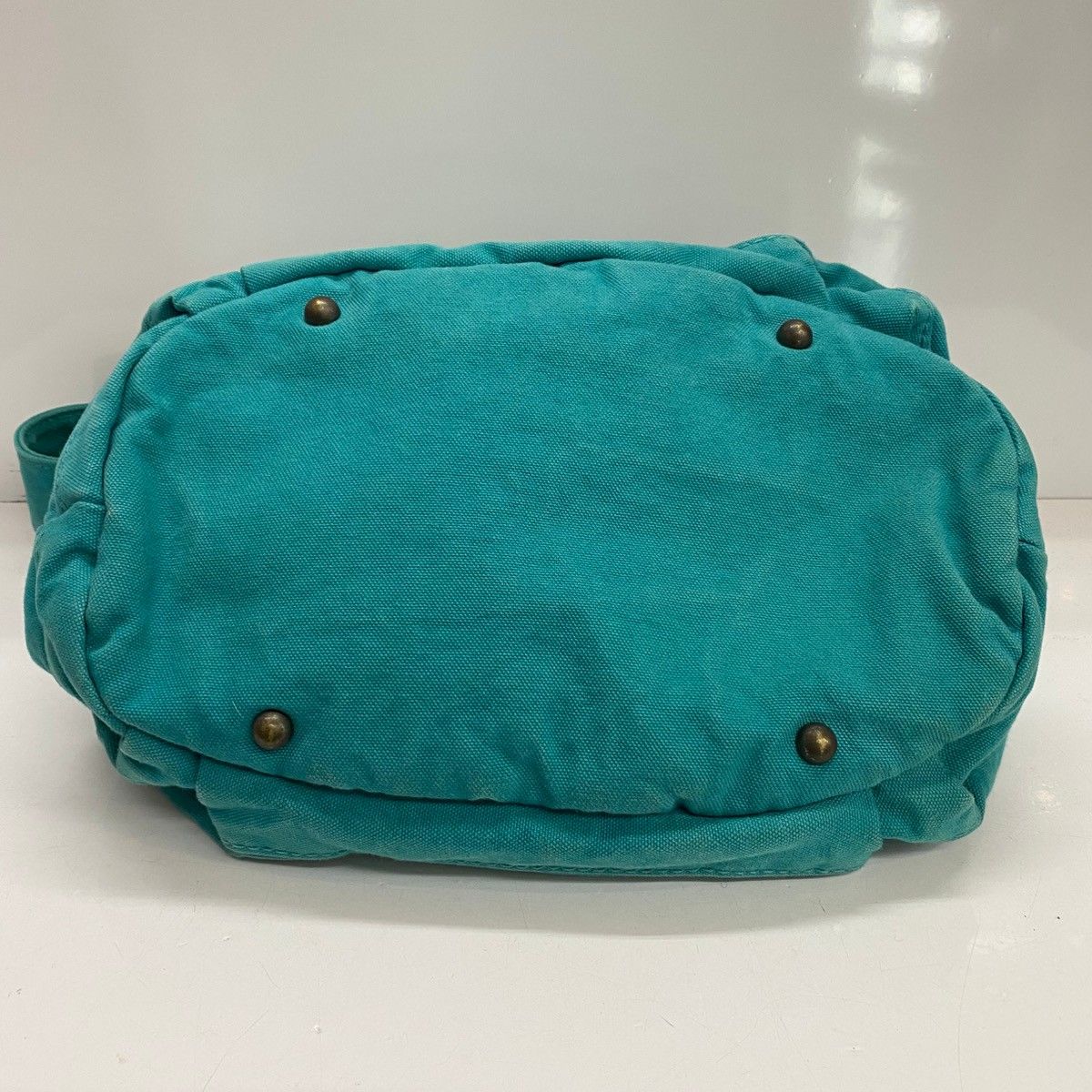 キャピタルkapital duffleターコイズ系コットンキャンバストート美品 キャピタル KAPITAL コットン キャンバス ターコイズ バッグ