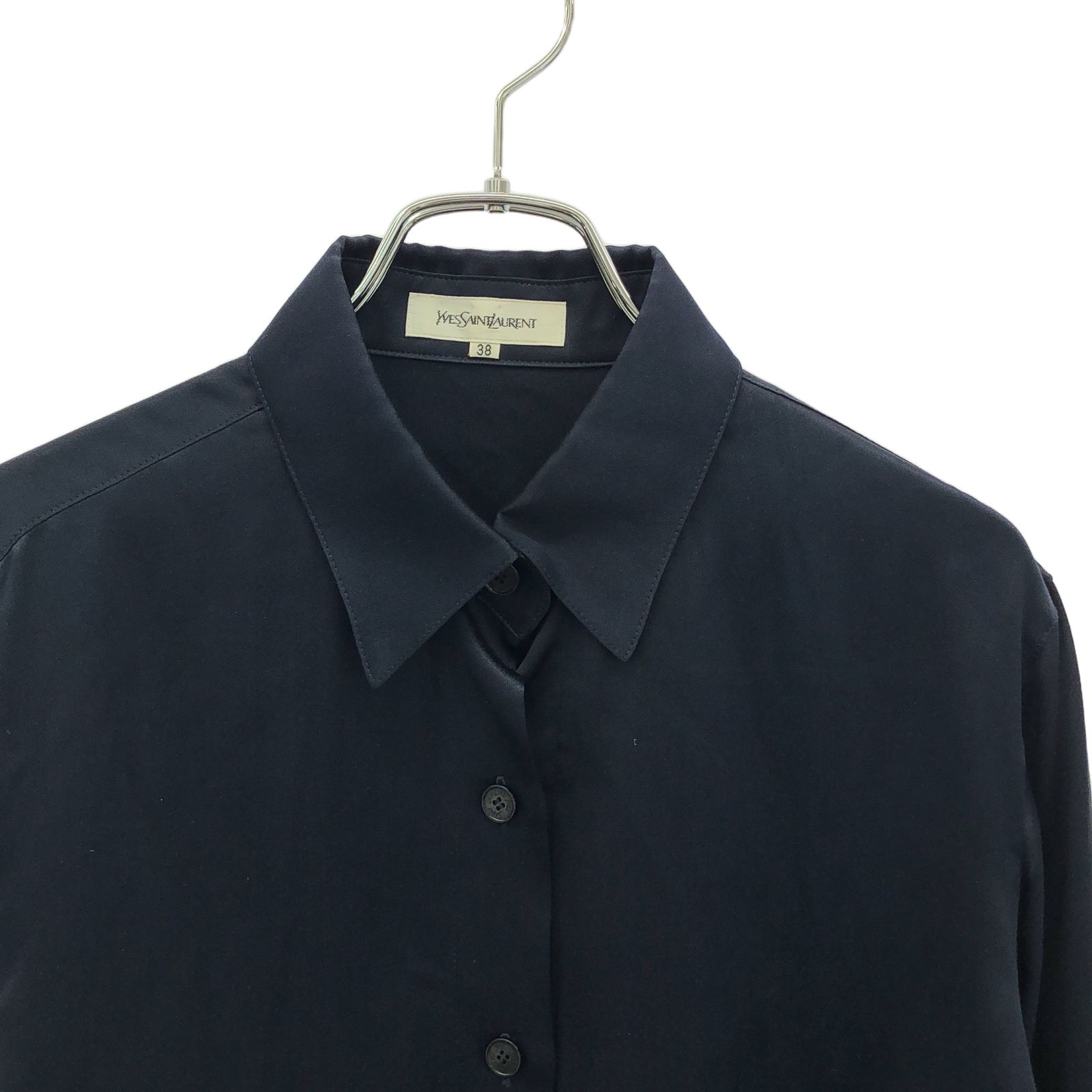 YVES SAINT LAURENT イヴ・サンローラン シルクシャツ 長袖