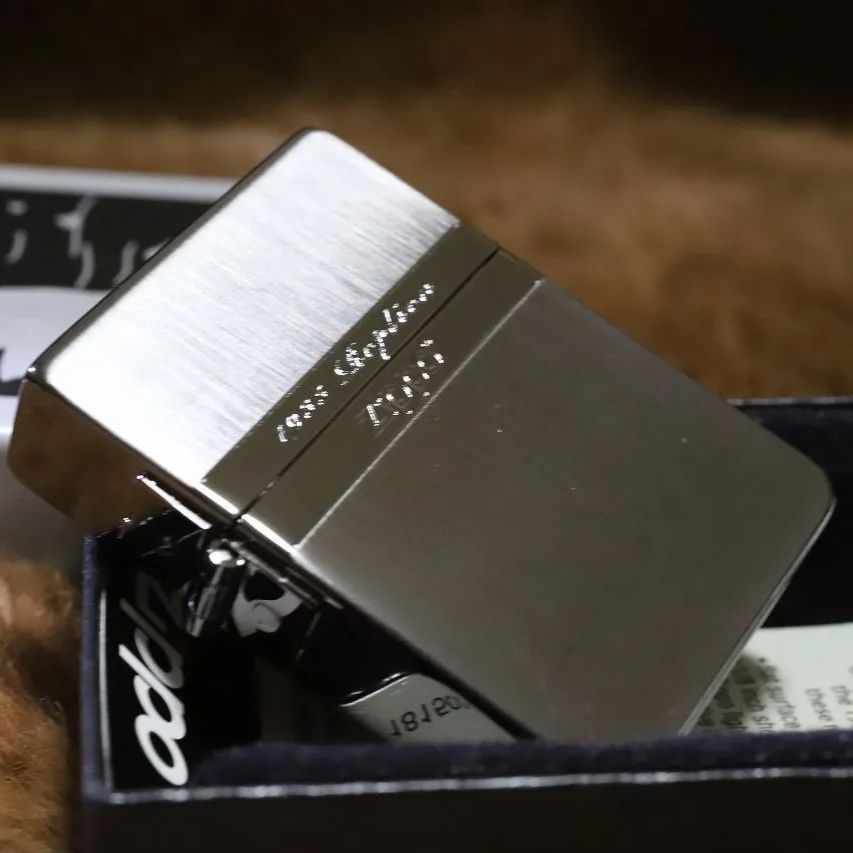 ZIPPO 1935 レプリカジッポ ミラーライン ブラックサテン カッコ