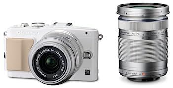 良好 OLYMPUS PEN LITE E-PL6 ダブル ズーム キット ミラーレス フルHD フラッシュ付 中古 O3796683
