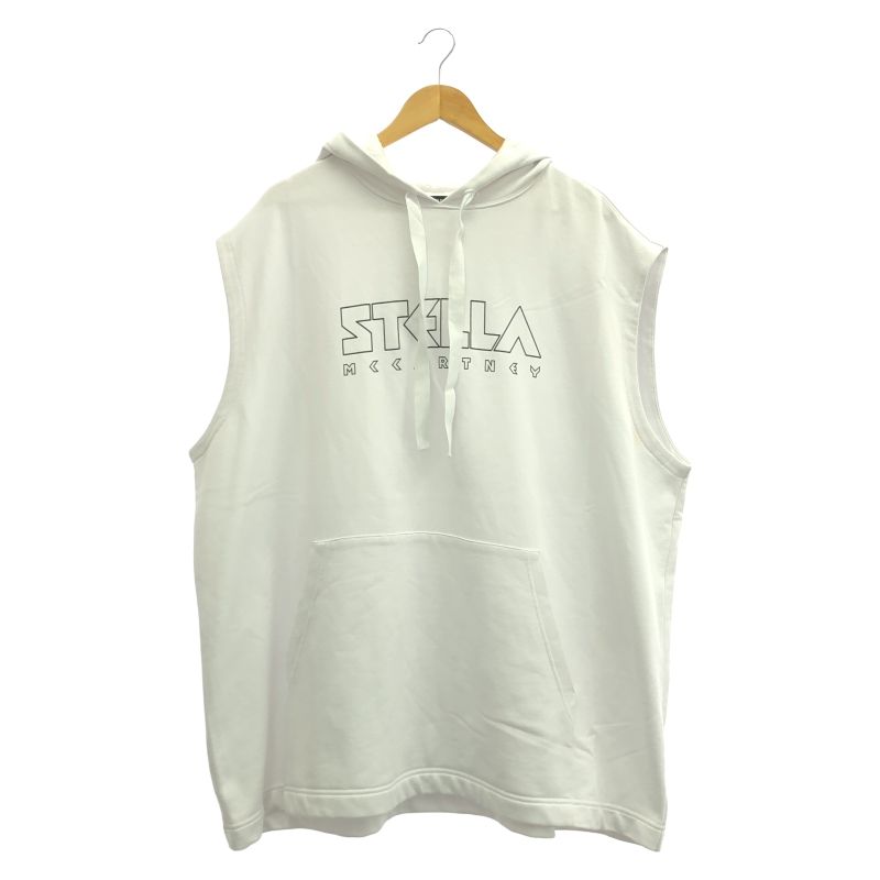 中古】STELLA McCARTNEY ノースリーブパーカー XL ホワイト