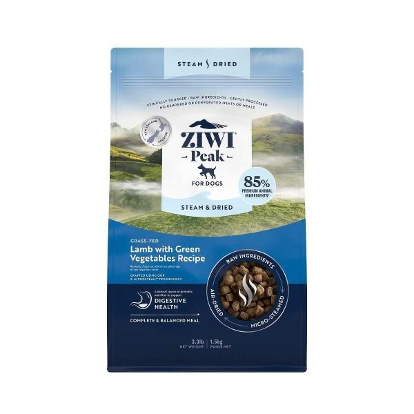 ZIWI Peak ジウィピーク スチーム＆ドライ ドッグフード ラム 1.5kg 正規品
