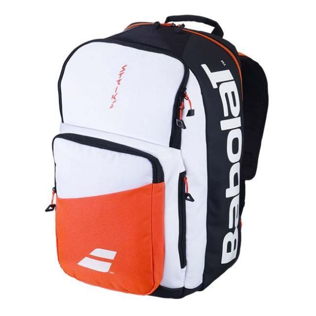 「ラケット収納可」バボラ(Babolat) 2024 PURE STRIKE ピュア ストライク バックパック リュックサック 753104-374 ホワイト×BK×レッド(040019861)