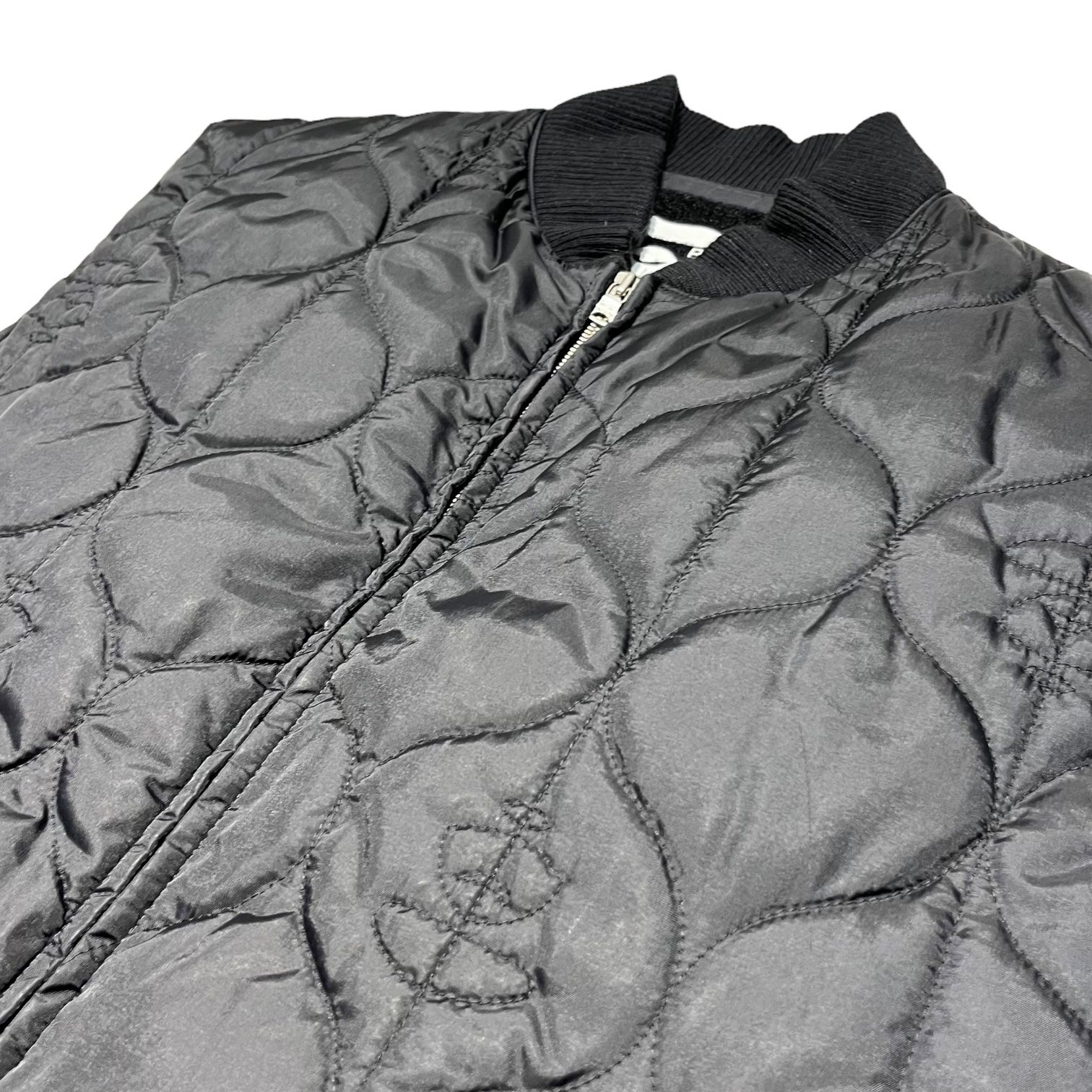 A BATHING APE(アベイシングエイプ) 90's face quilted down vest フェイズ キルティング ダウン ベスト L ブラック 初期 90年代