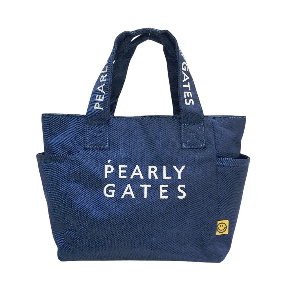 PEARLY GATES パーリーゲイツ  カートバッグ ニコちゃん  ネイビー系  [240101502789] ゴルフウェア ストスト PEARLY GATES パーリーゲイツ カートバッグ ニコちゃん ネイビー