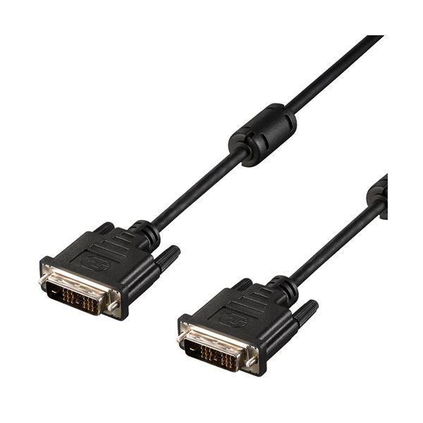 （まとめ）バッファロー DVIケーブルシングルリンク DVI-D24pinオス 3.0m BDVS30BK 1本