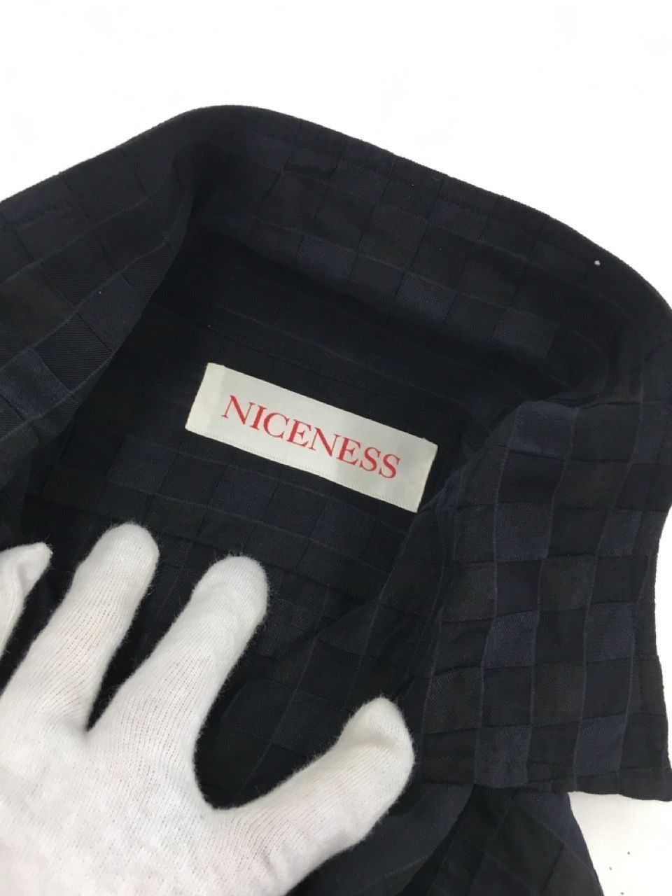 NICENESS SLY 22SS アートチェックシャツ M ブラック - メルカリ