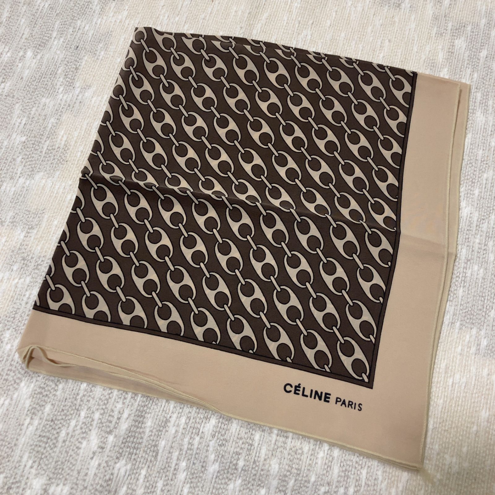 3-12.70sビンテージ Celine セリーヌ チェーンモチーフ レトロ