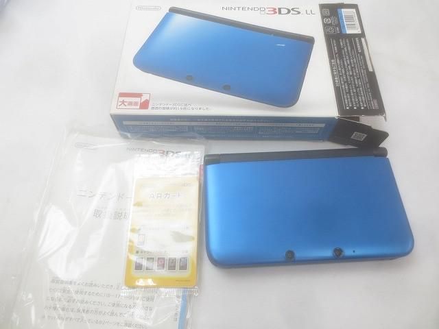 ゲーム ニンテンドー3DS LL 本体 SPR-001 ブルー ブラック 動作品 き