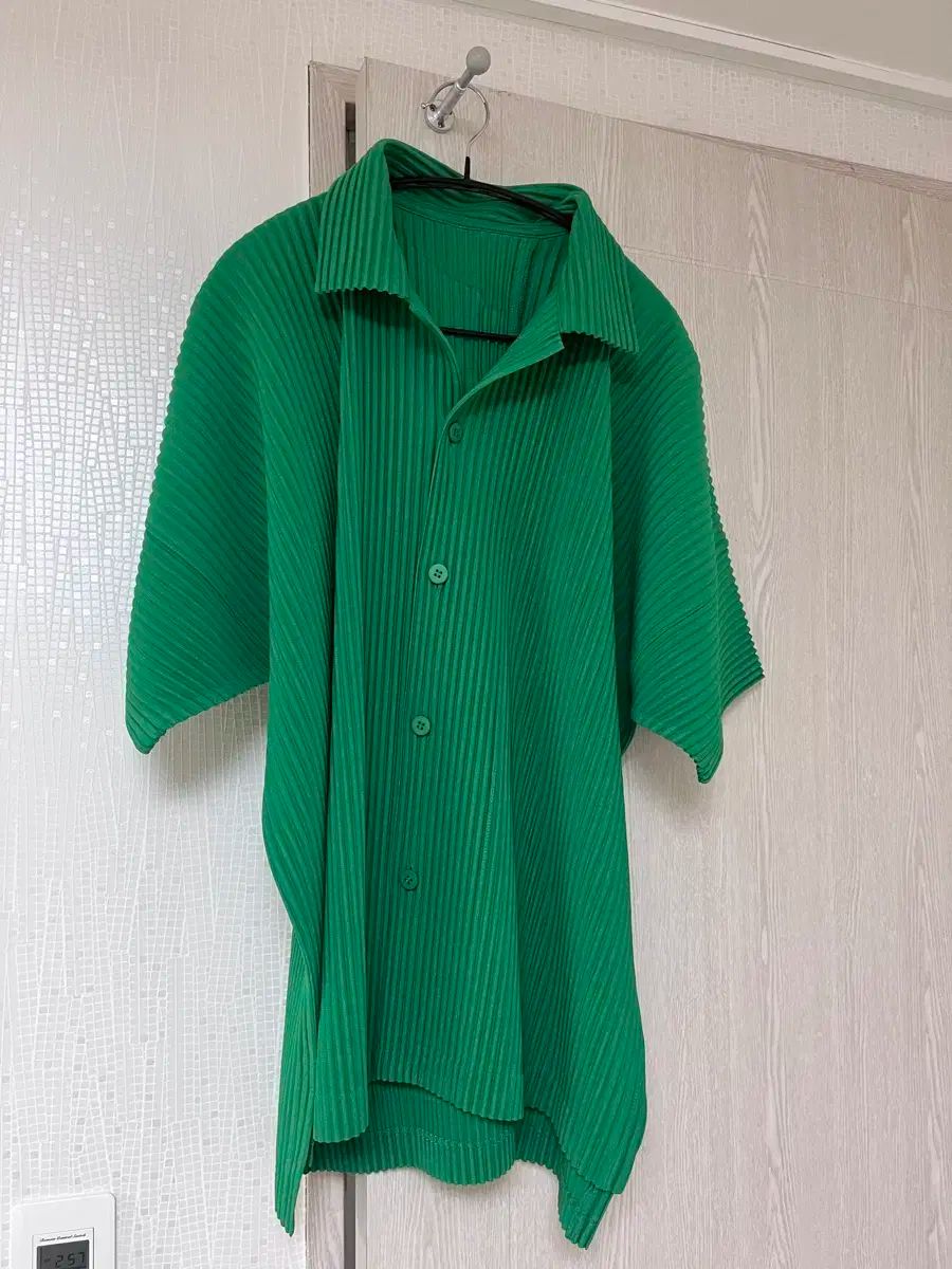 homme plisse issey miyake ポロシャツ 緑 3｜homme plisse issey