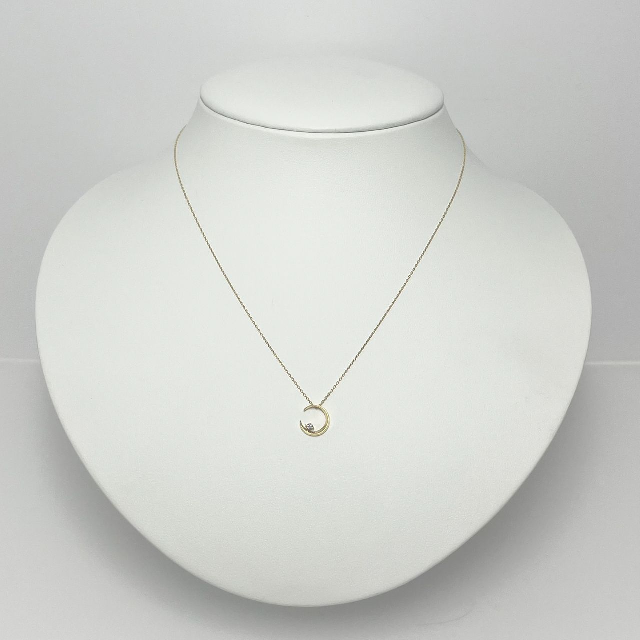 STAR JEWELRY スタージュエリー ムーンライト 三日月ネックレス DIAMOND MOONLIGHT NECKLACE(2ZN1440)K18 ネックレス｜スター