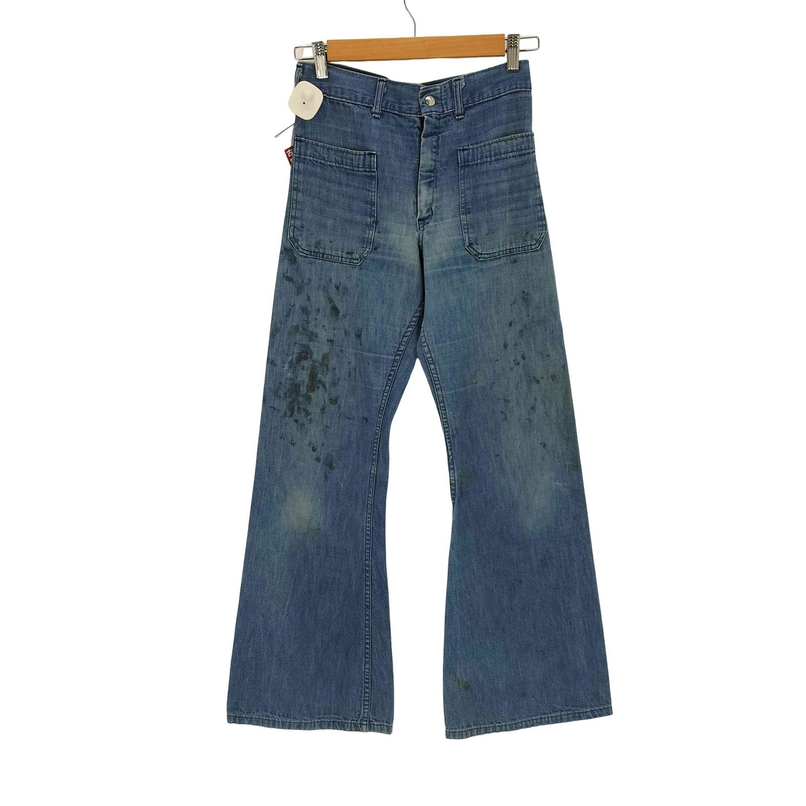 ユーズドフルギ USED古着 {{seafarer}}  42talon USA製 ペイント Denim Sailor Pants セーラーパンツ メンズ  28×30