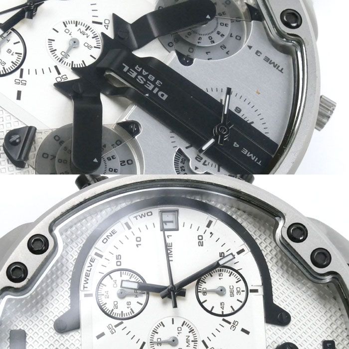 DIESEL ディーゼル 4タイムゾーン 腕時計 電池式 DZ-7421 メンズ 中古 