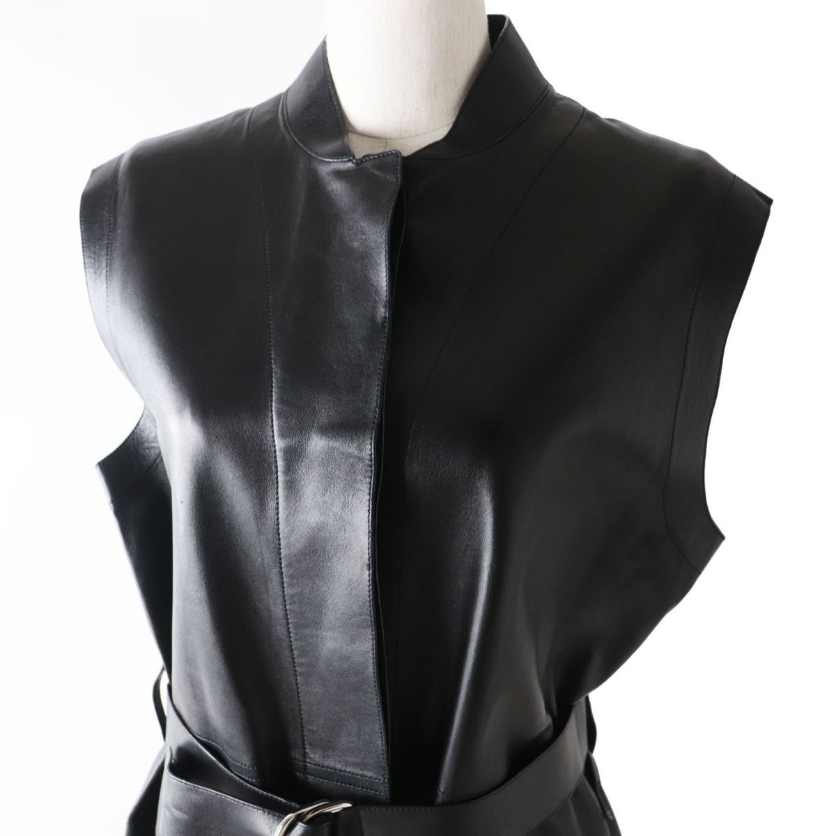 ロングベスト ブラック