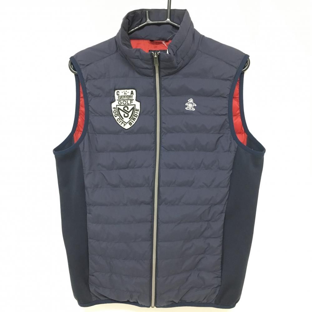 munsing wear 中綿ベスト ネイビー ゴルフ マンシングウエア