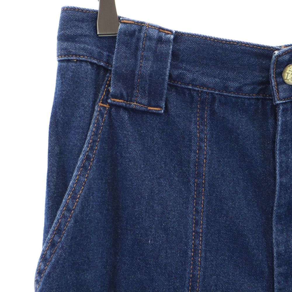 メルシーボークー リー コラボ デニム サルエルパンツ M インディゴ