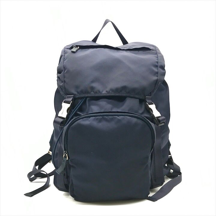 良品 プラダ ナイロン 三角プレートロゴ リュック バックパック 大容量