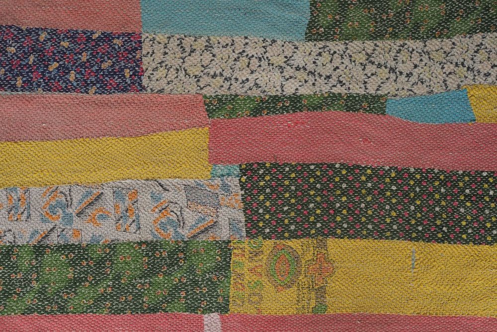 ヴィンテージカンタキルト＜F＞ India・ラリーキルト ・カンタクロス