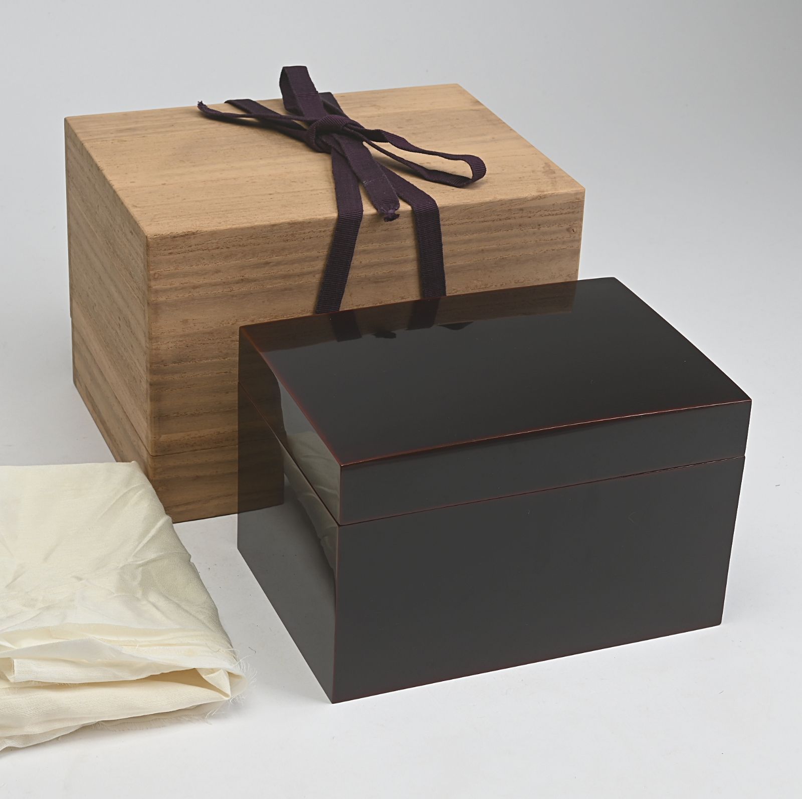 溜内黒塗 茶箱 桐箱付 茶道具 - メルカリ