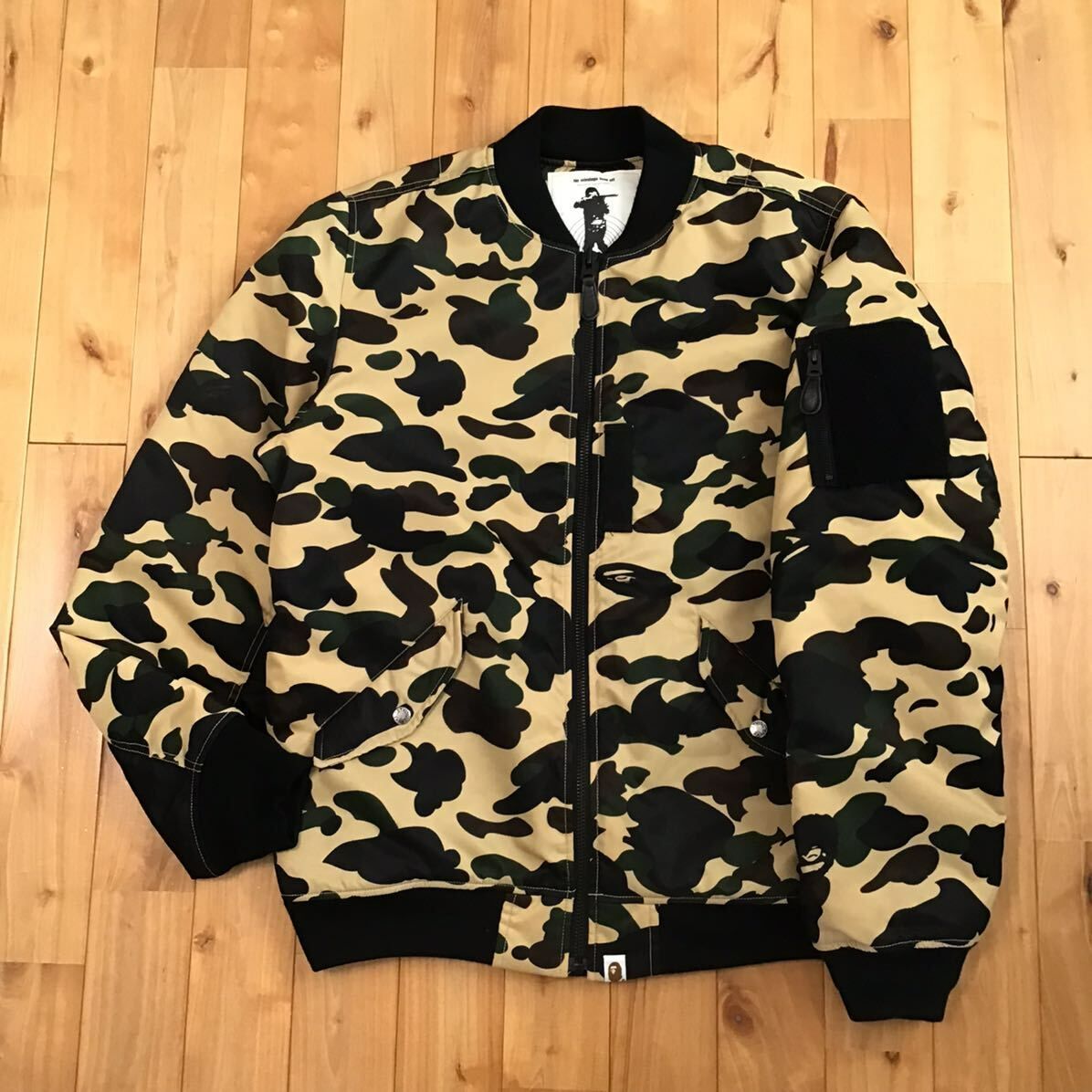 BAPE スター パーカー 1st camo yellow Mサイズ a bathing ape