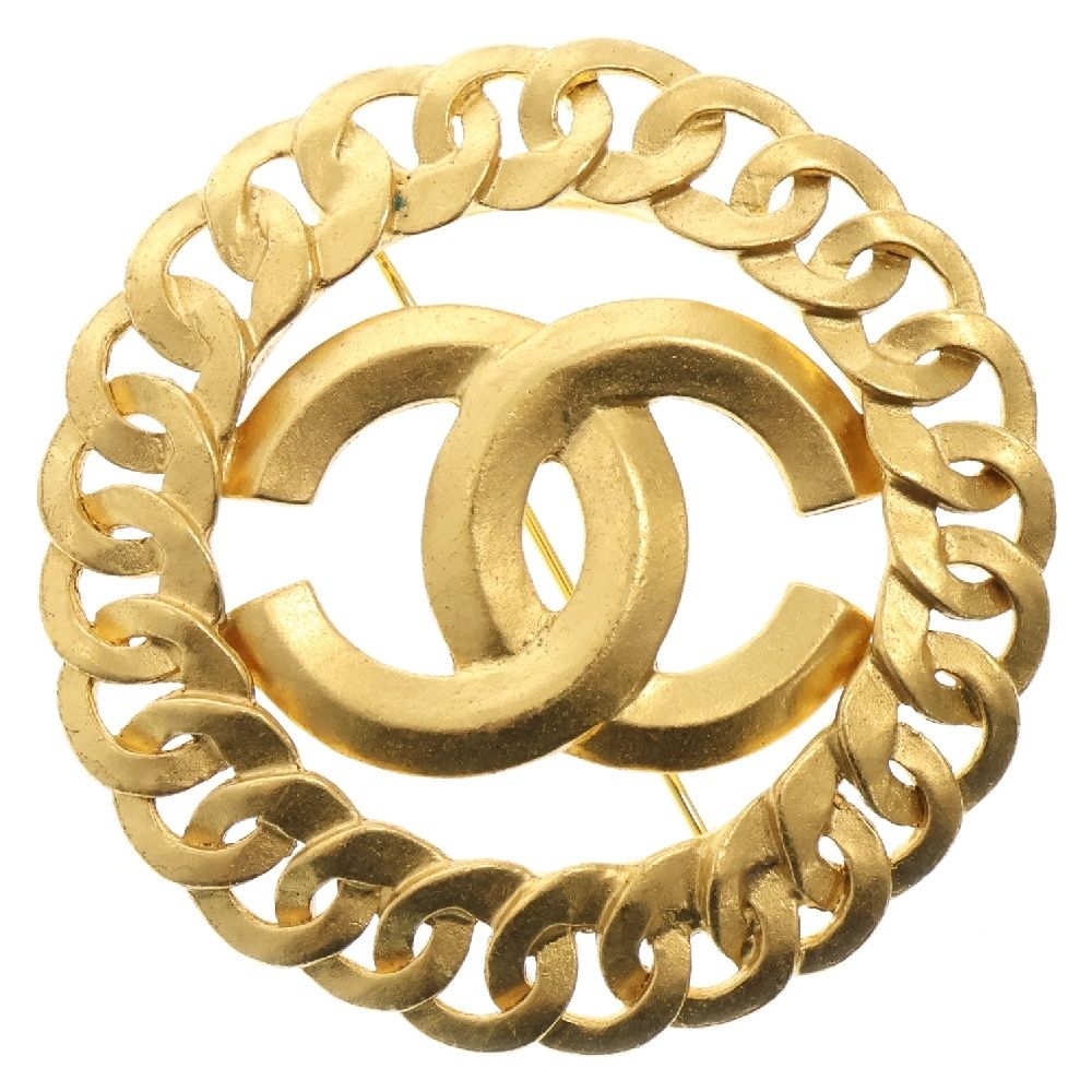 CHANEL シャネル ココマーク 96P ブローチ ゴールド GP