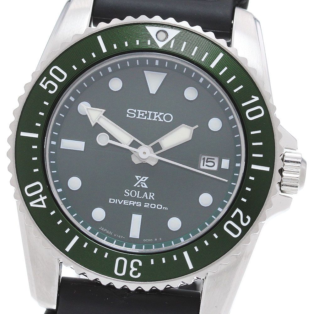 セイコー SEIKO SBDN077/V147-0CS0 プロスペックス ダイバースキューバ デイト ソーラー メンズ良品_870570